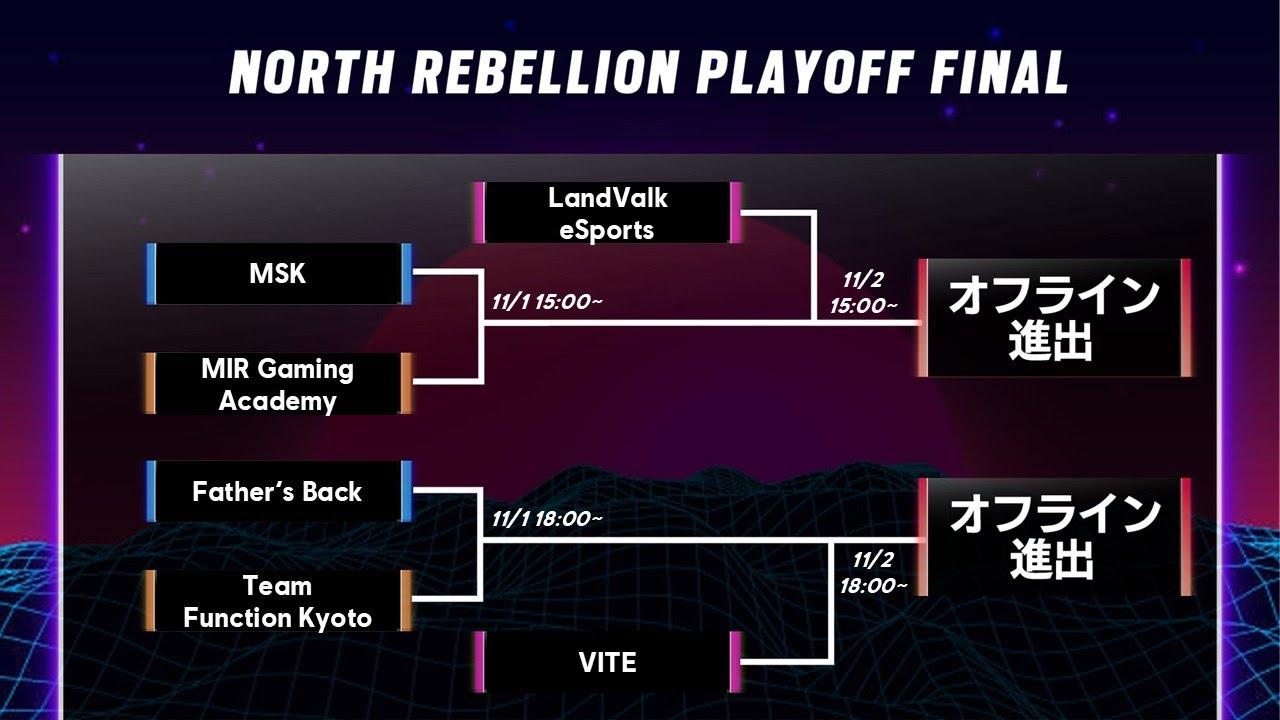 【R6SX】NORTH REBELLION プレイオフ ファイナル Day1【オフライン予選】