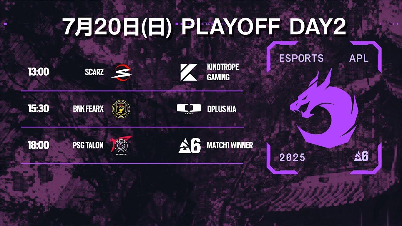 Asia Pacific League Stage 1 Playoff Day2