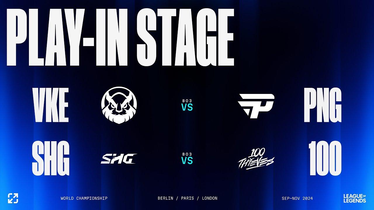 Worlds 2024 | PLAY-IN STAGE DAY 4 | VKE vs PNG - SHG vs 100