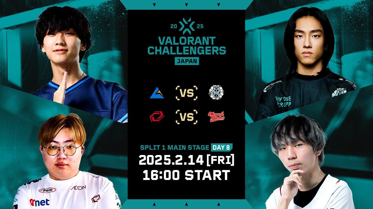VALORANT Challengers Japan 2025 Split 1 Main Stage Day 8