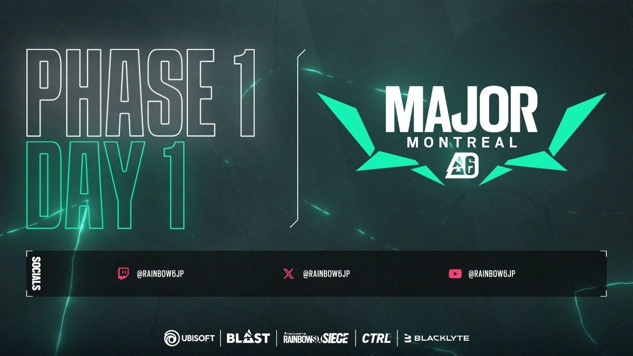 【世界大会】Blast R6 Major Montreal 2024 Day1
