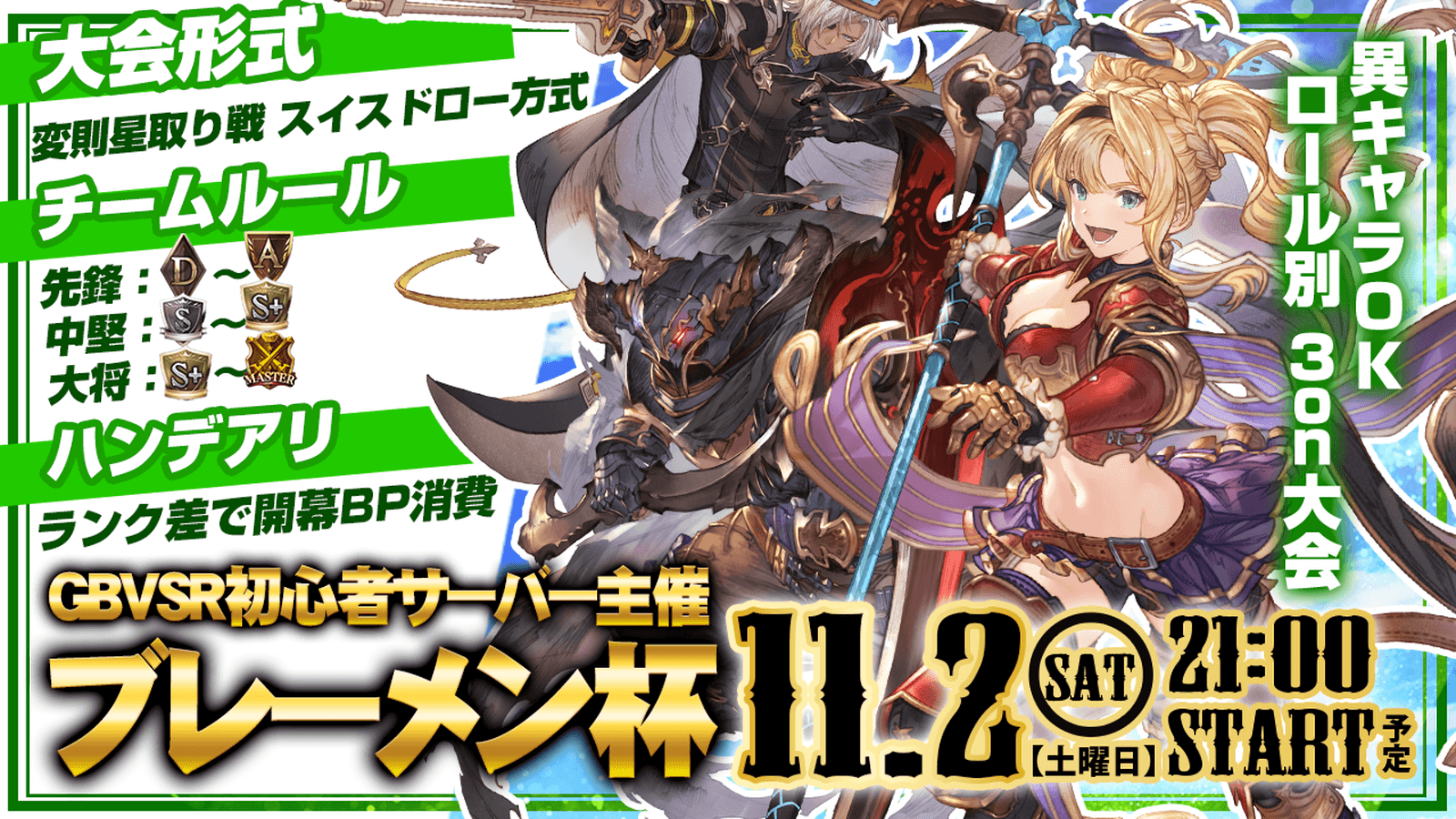 GBVSRブレーメン杯【GBVSR初心者鯖】